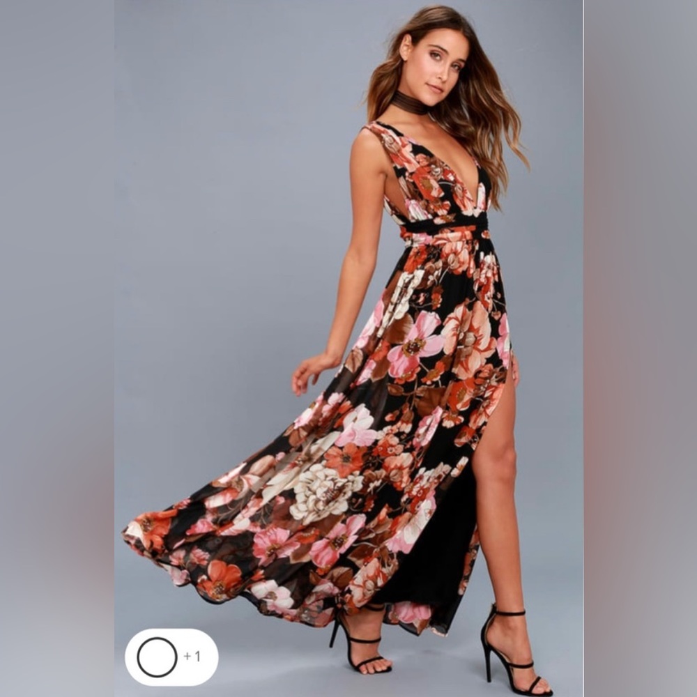 Lulus floral maxi dress
